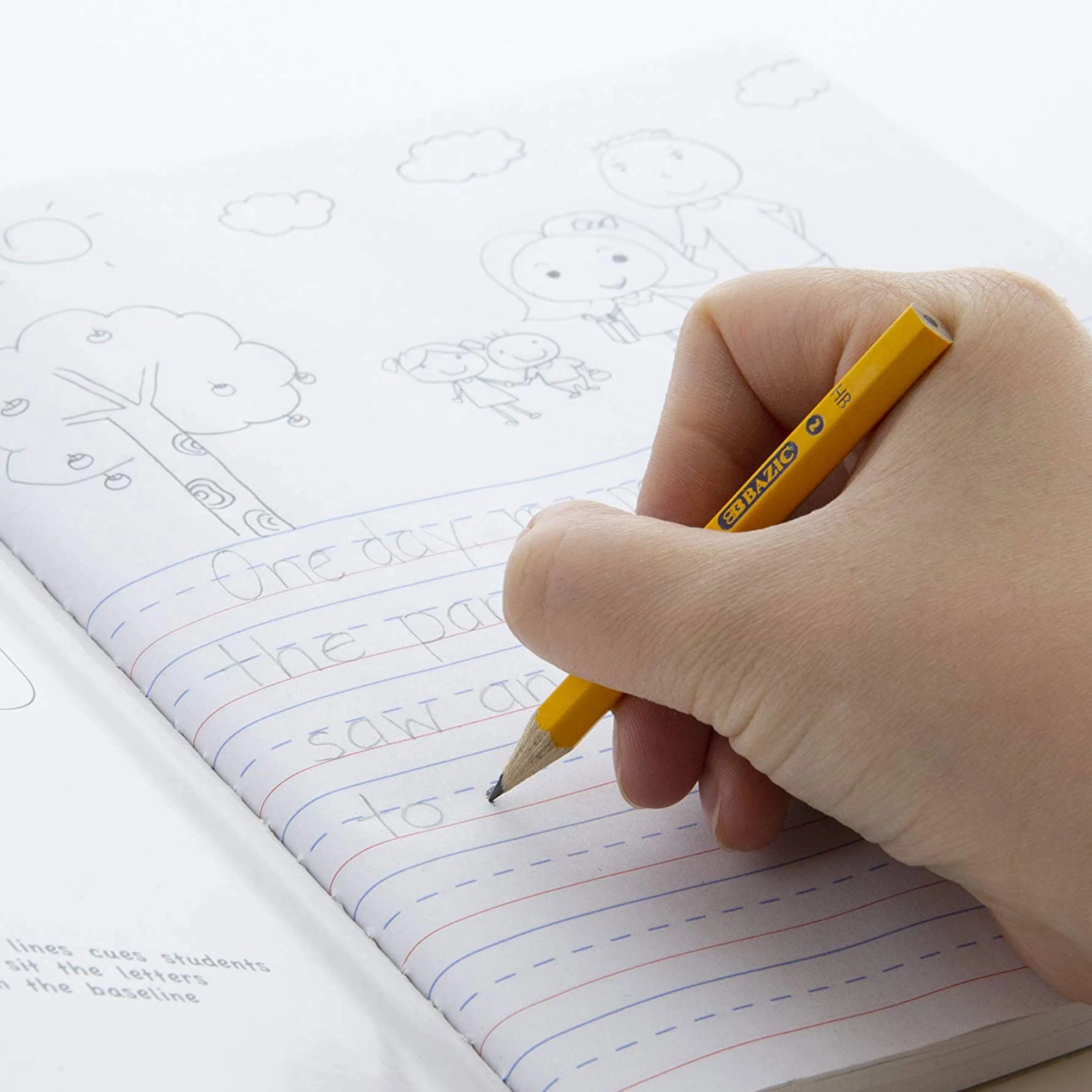 288 X BAZIC Golf Pencils #2 HB Half Yellow Mini Small Hexagon Pre-Sharpened Bulk