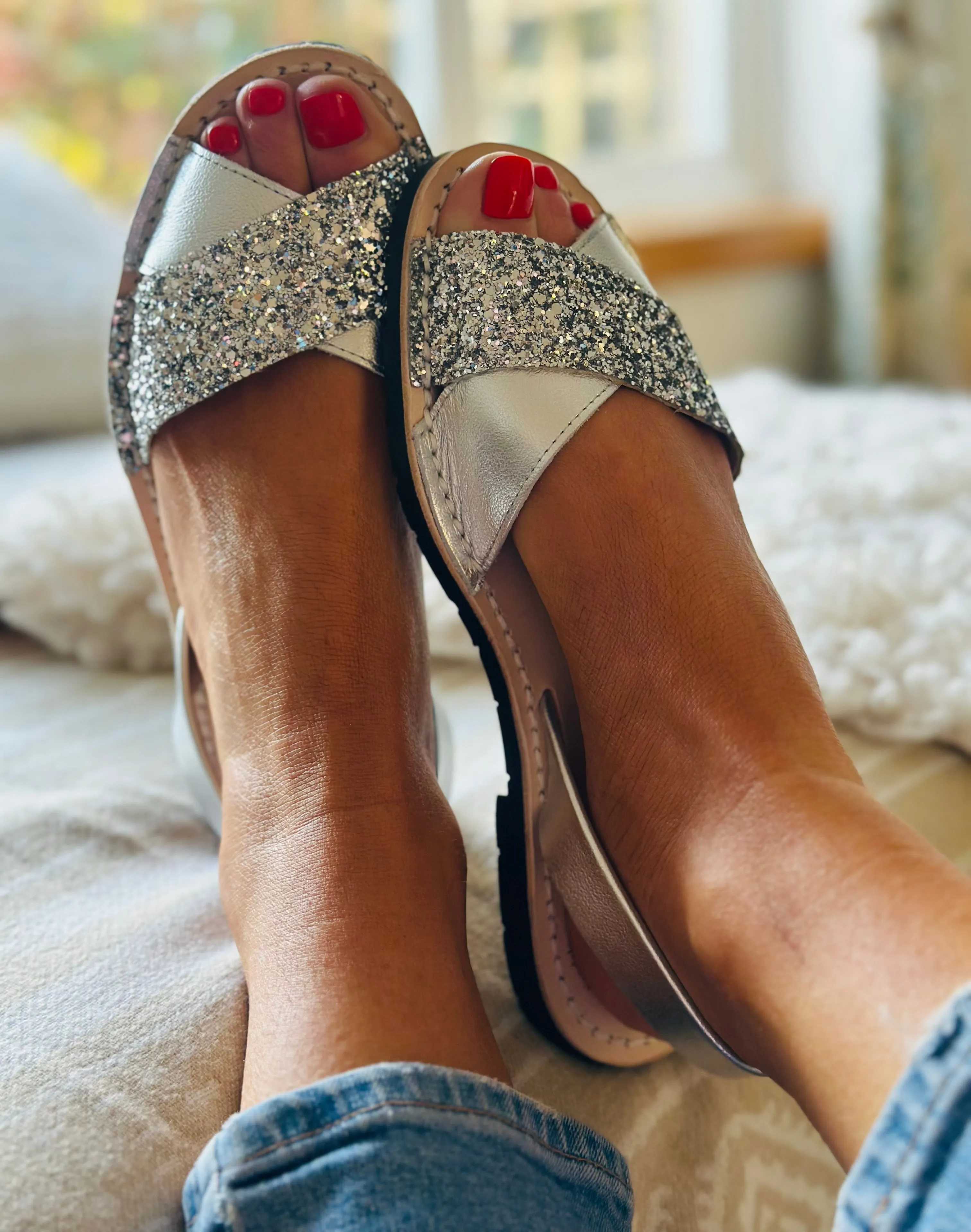 Crystal Peeptoe Avarcas