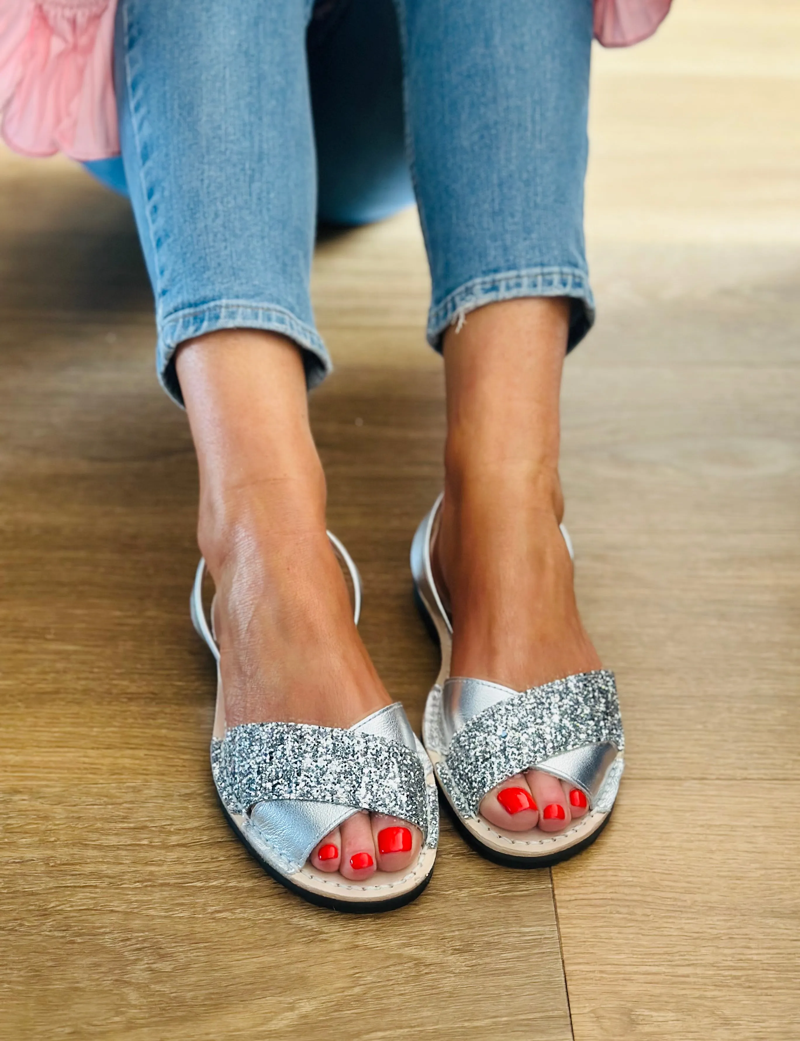 Crystal Peeptoe Avarcas