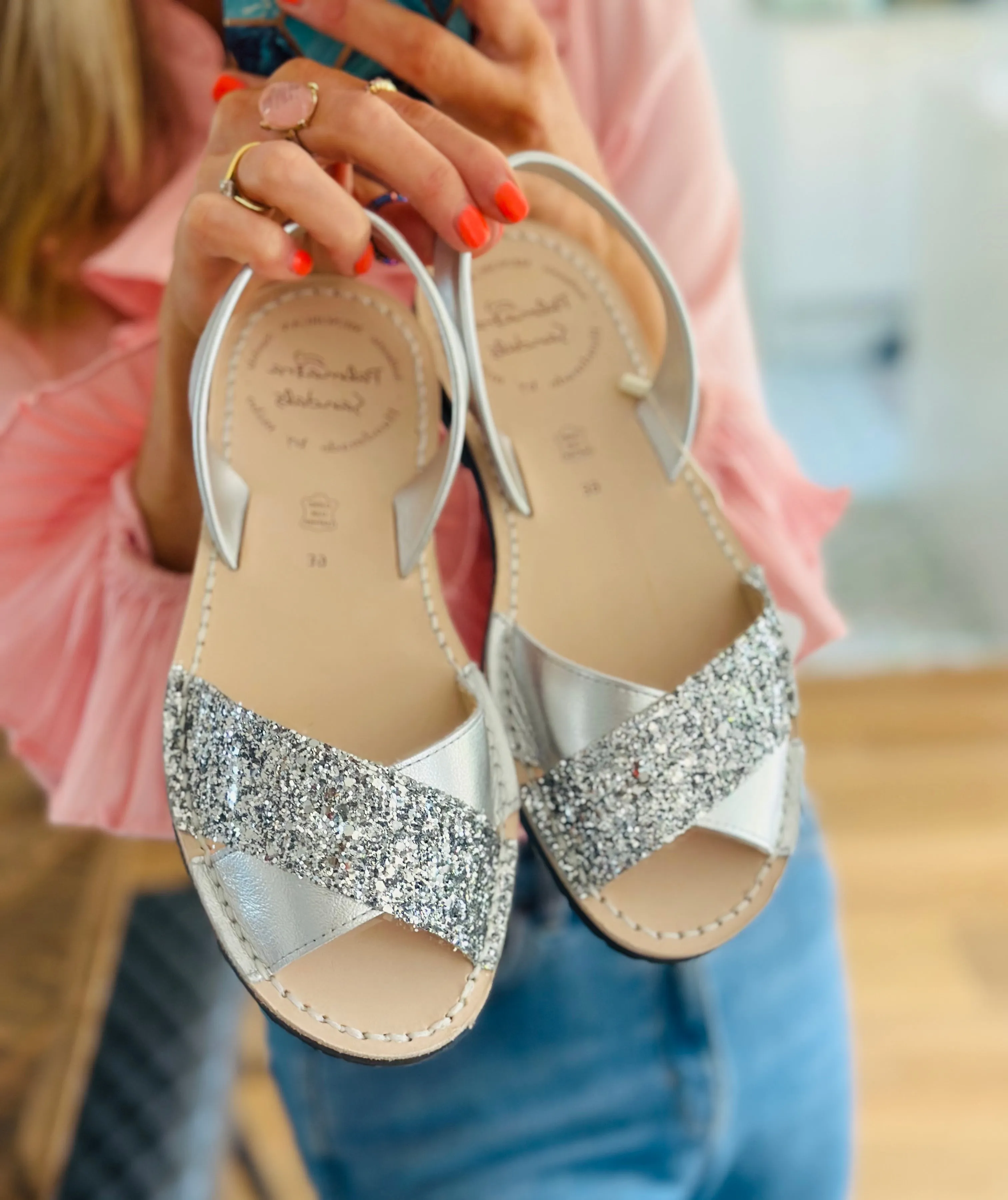 Crystal Peeptoe Avarcas