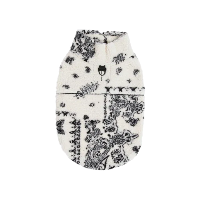 Dog Jacket/Jumper Paisley Sherpa Fleece - Lambwolf Collective