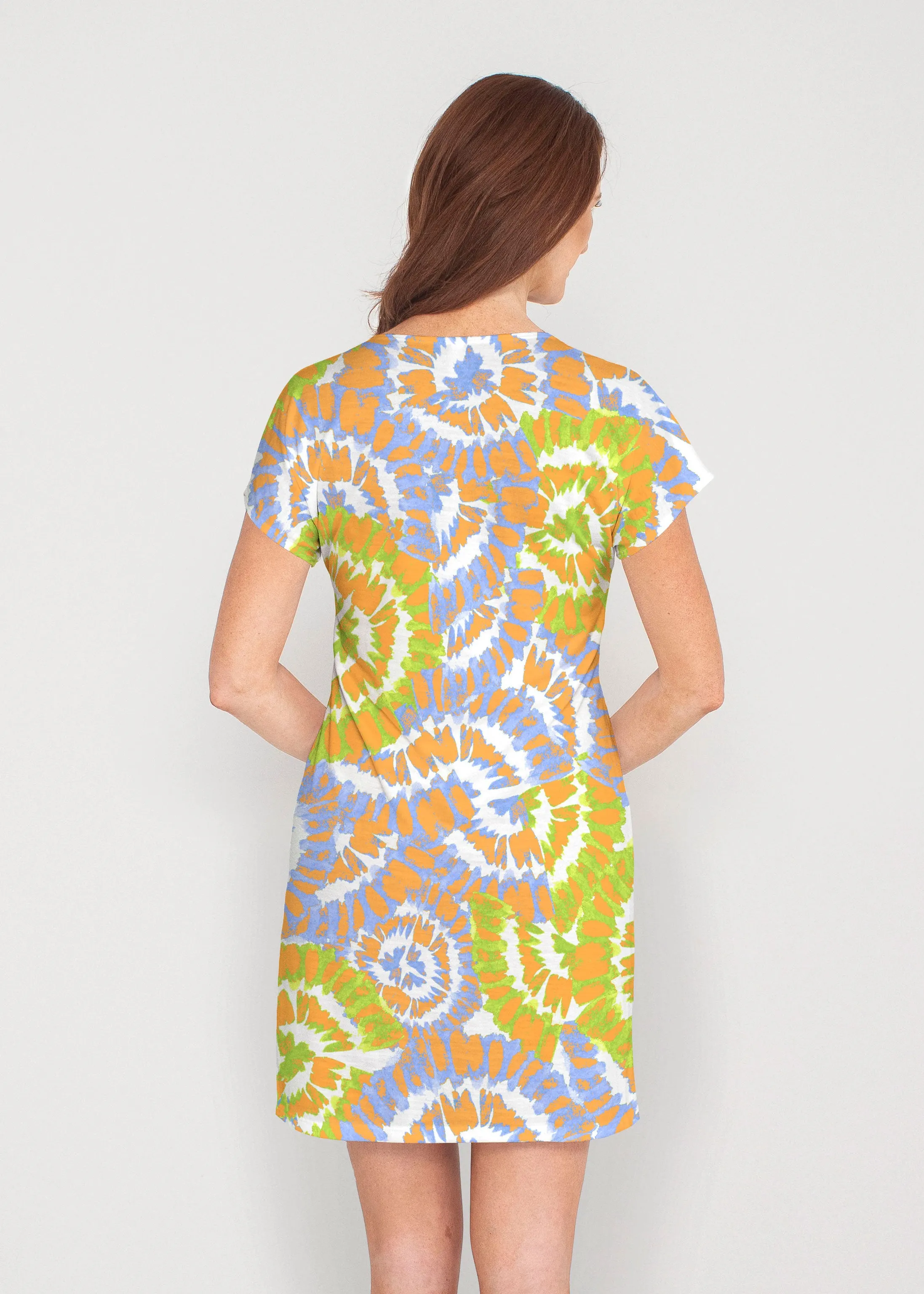 Funky Town (17277) ~ French Terry Short Sleeve Crew Dress