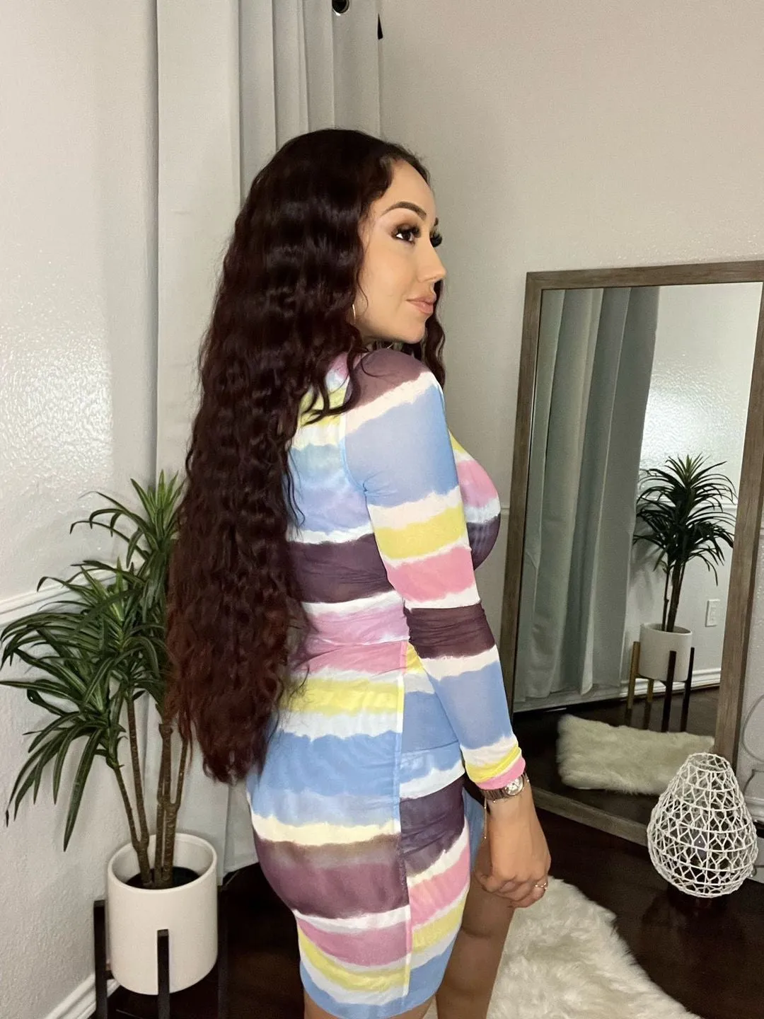 Lux Watercolor Skirt Set