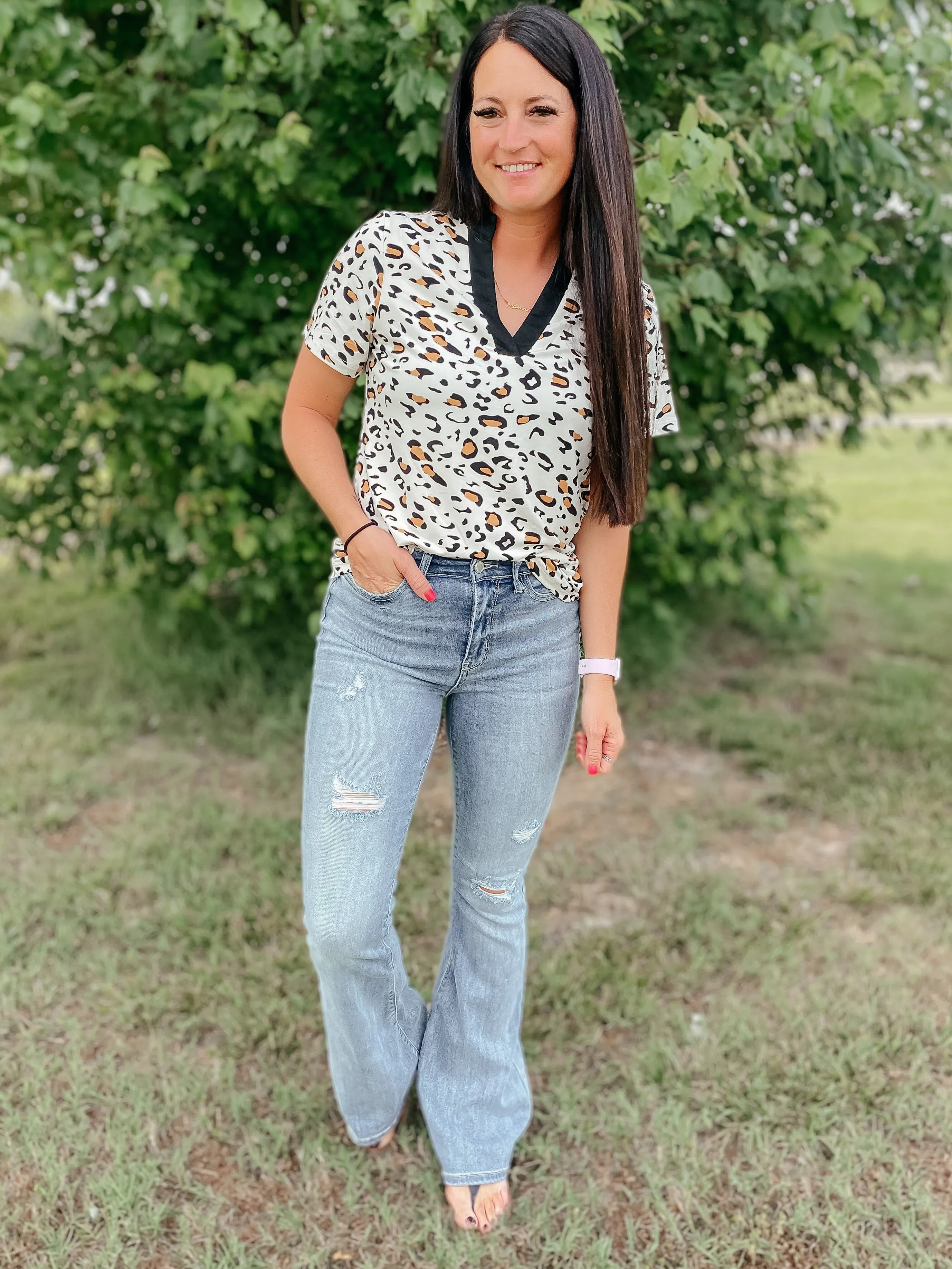 Regina Short Sleeve Retro Knit Top