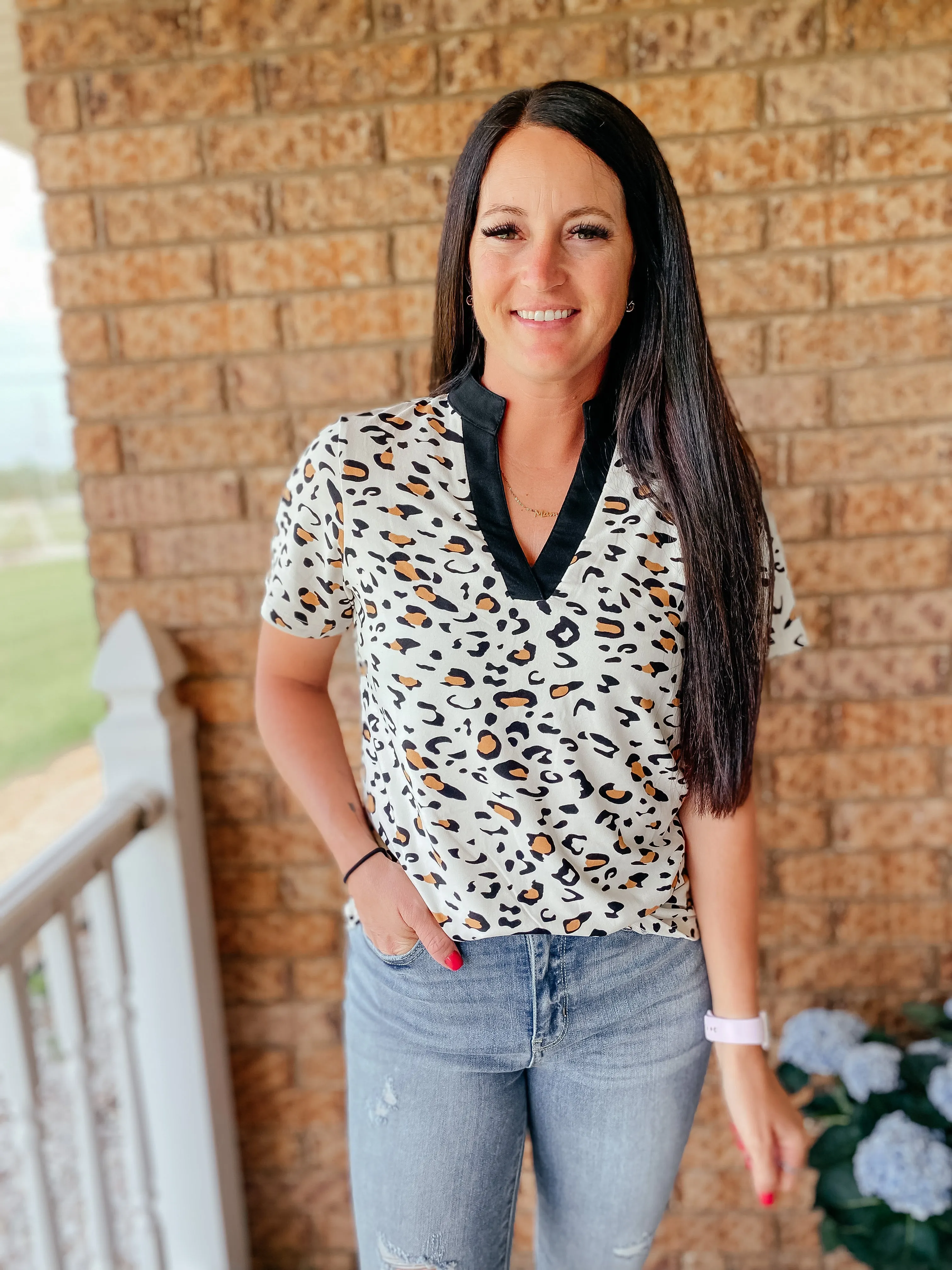 Regina Short Sleeve Retro Knit Top