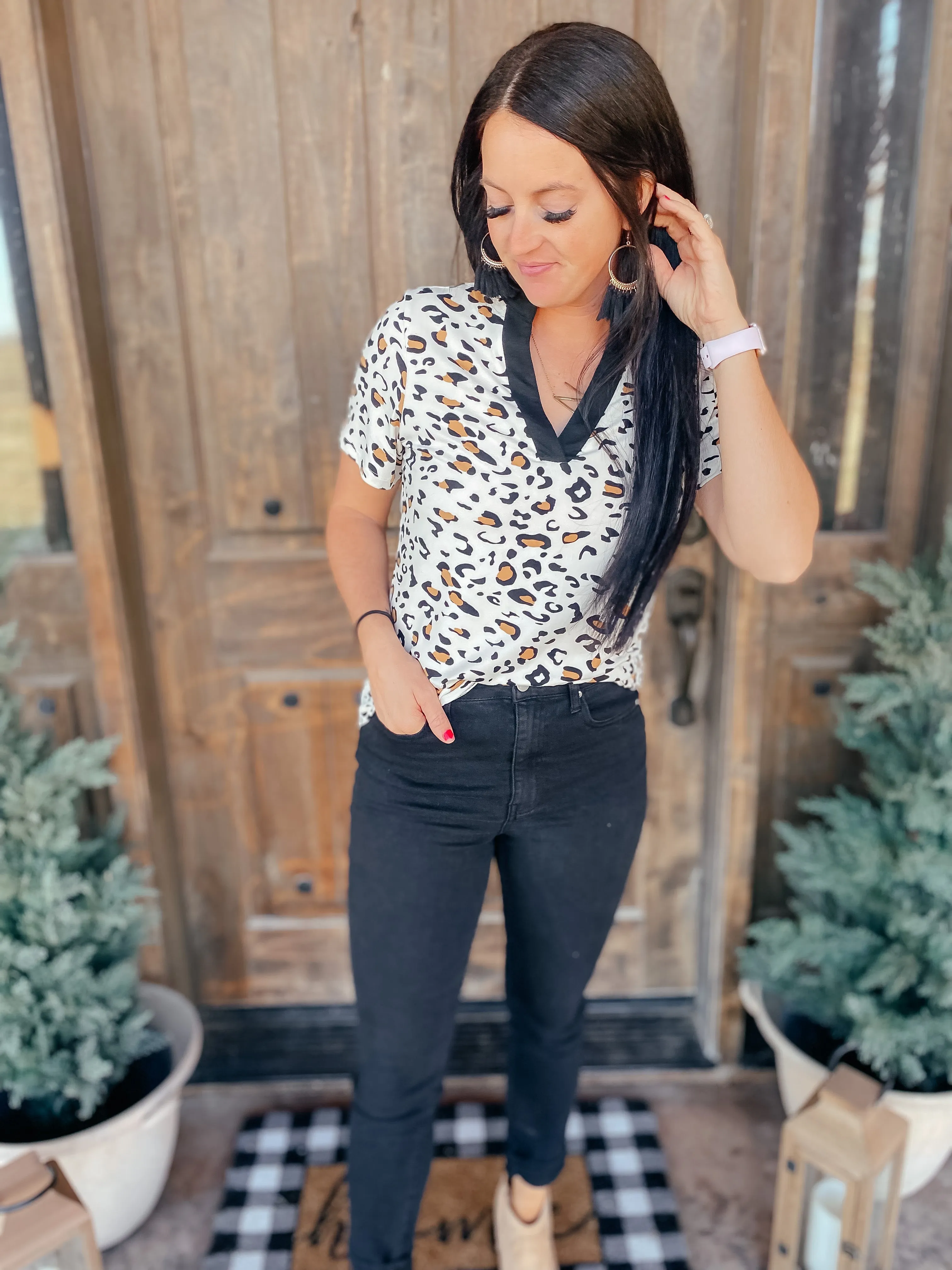 Regina Short Sleeve Retro Knit Top