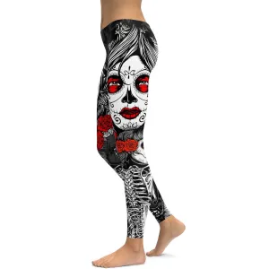 Skeleton Sugar Skull Leggings
