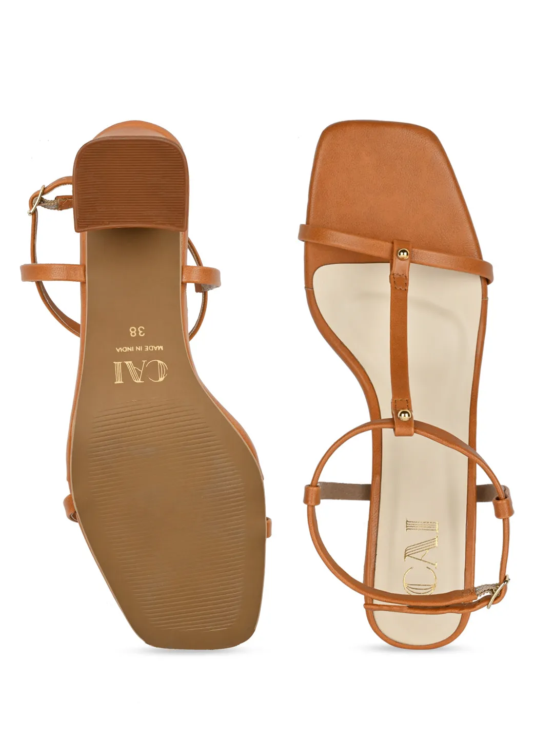 Strappy Tan Heel