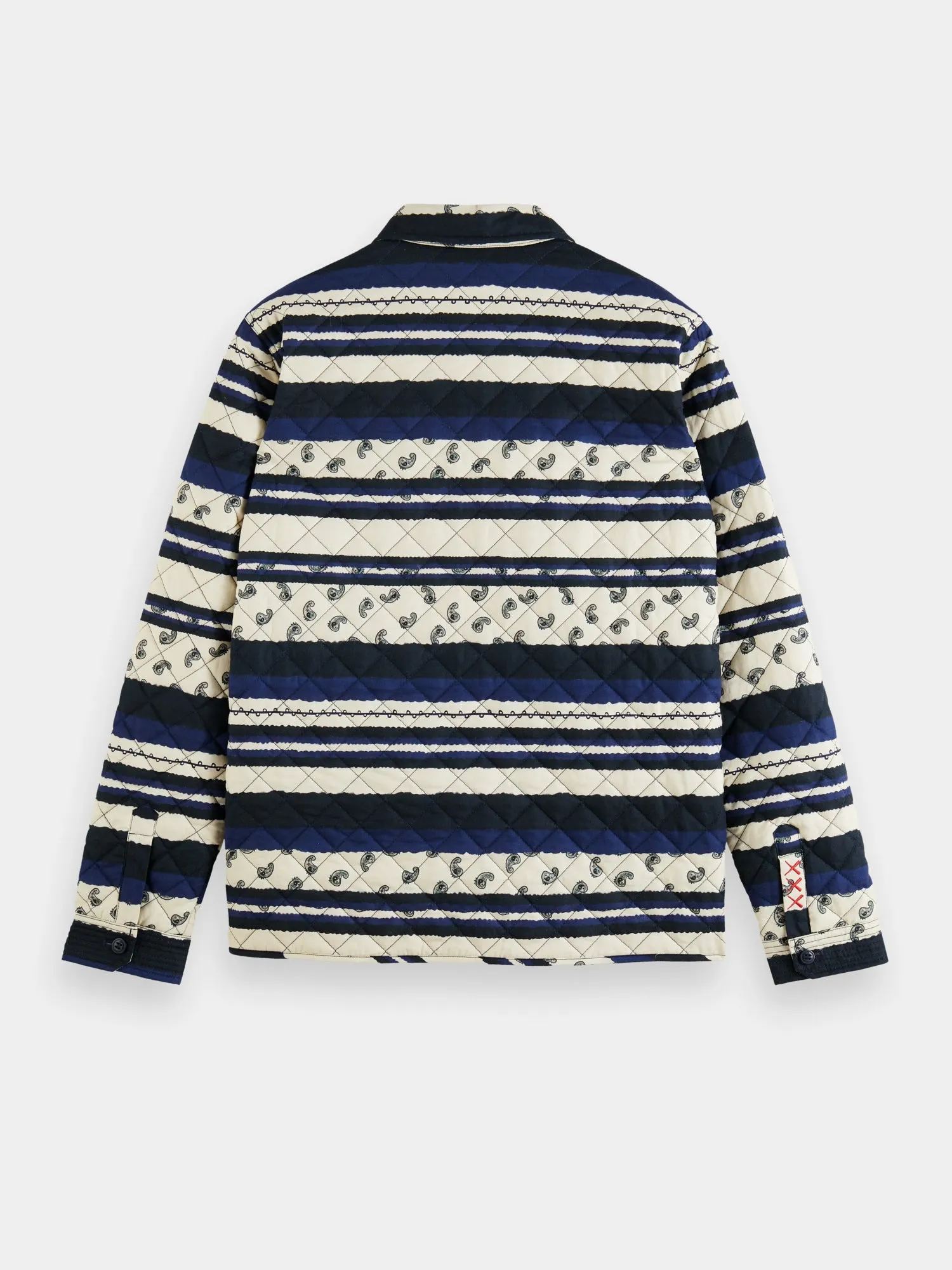 Striped quilted jacket
