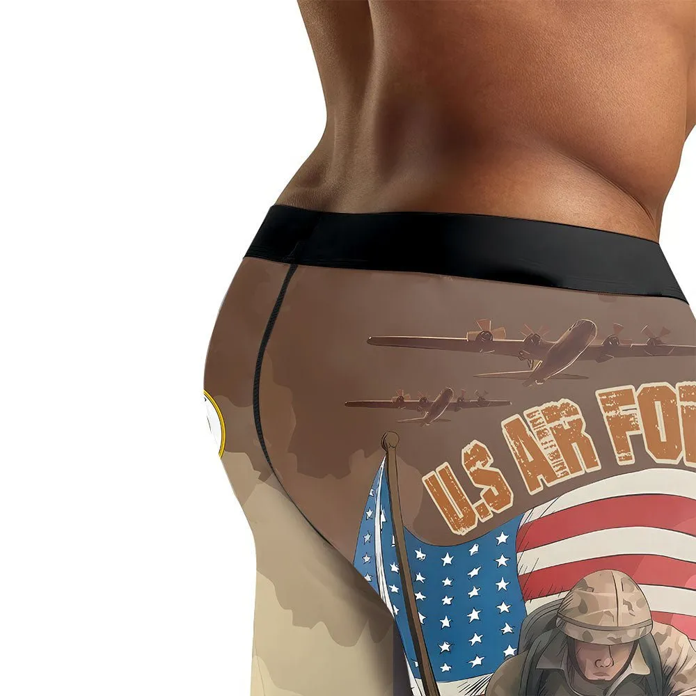 USA Air Force Veteran Men's Compression Leggings