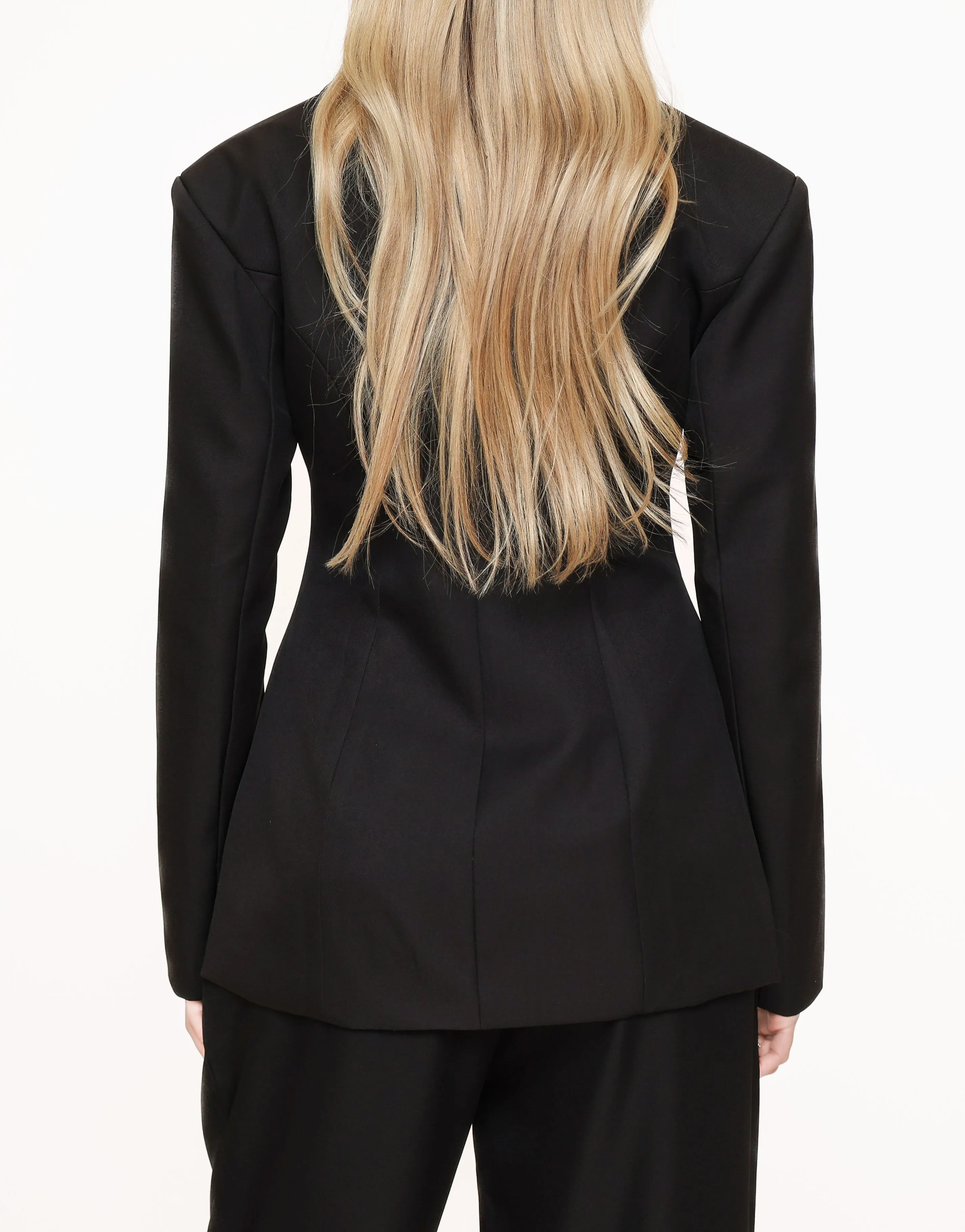 Zwarte Iconic Getailleerde - Blazer